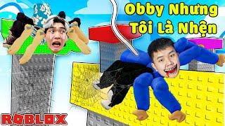 Huy Lơ Biến Thành Nhện Chơi Obby Siêu Khó Cao 1000M Trong Roblox ?