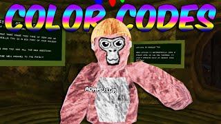 THE BEST COLOR CODES IN GORILLA TAG 2023  Gorilla Tag VR