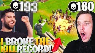 I BROKE Lazarbeams WORLD RECORD Most Kills In A Fortnite Game