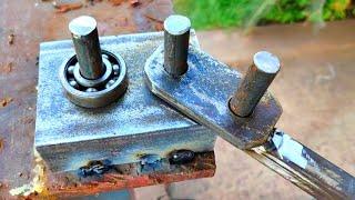 How to bend iron bars like a PRO with handmade metal bender