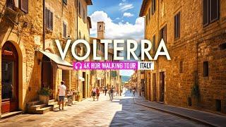 Tuscanys Treasures Volterra HDR Adventure Italy  Walking Tour in 4K60fps  European Walking Tours