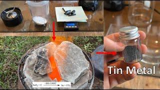 Making Finely Divided Tin Household Materials