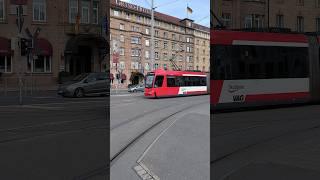 NUREMBERG  City tram  near Hauptbahnhof - 4K #trams