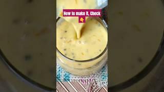 Creamy Cooling Mango Drink #mangosharbat #mangocustardrecipe #ytshorts
