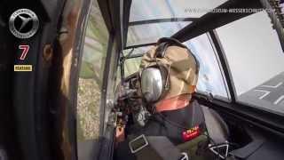 Flying Bf 109 G-4 Red 7  Restored after Roskilde Airshow crash. Fly with the pilot  MUST SEE