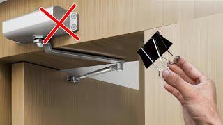 An experienced handyman told me the secret to not having to buy automatic door closers