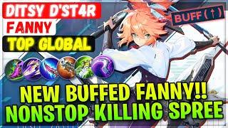 New Buffed Fanny  Nonstop Killing Spree  Top Global Fanny  Ditsy Dst4r - Mobile Legends Build