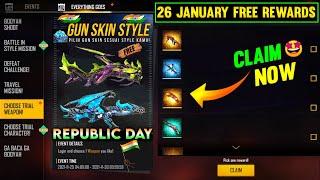 26 January Free Fire Event 2022  Republic Day Event Free Fire  Free Fire New Event  FF New Event