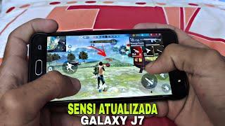 MELHOR SENSIBILIDADE E DPI PARA O GALAXY J7 PRIME FREE FIRE SENSI ATUALIZADA