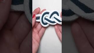  Macrame Infinity Knot with 3 Strings Step by Step Tutorial ️ #shorts