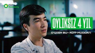 Oyliksiz 4 yil oqish bu- kop muddat #Alumni Jahongir Odilov