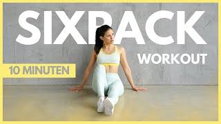 SIXPACK WORKOUT  10 MIN Hardcore Bauch Workout für Fortgeschrittene  flacher Bauch  Tina Halder