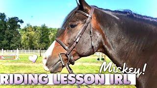 Riding Lesson IRL - More of Mickey 