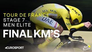 TIME TRIAL DRAMA   Tour de France Stage 7 Final Kilometres  Eurosport Cycling