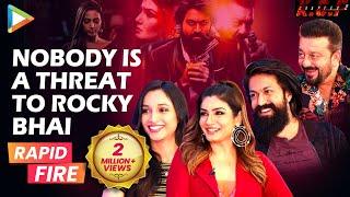 LAUGH RIOT- Yash Sanjay Raveena & Srinidhis BLOCKBUSTER Rapid Fire KGF-2  Rocky  Adheera