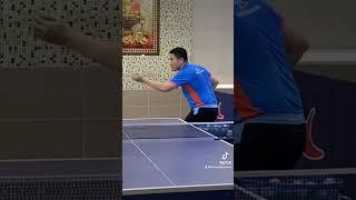 Practice serving the ball accurately to the target  #tutorial #tabletennis #bóngbàn