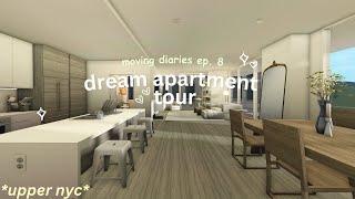  dream apartment tour  moving diaries ep. 8  bloxburg roleplay 