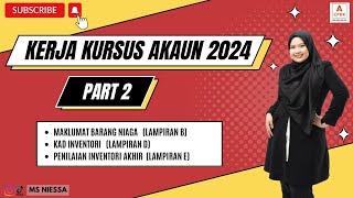 Kerja Kursus Akaun 2024 Bahagian 2Maklumat Barang NiagaKad Inventori & Penilaian Inventori Akhir