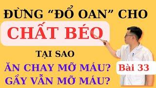 CHẤT BÉO quan trọng hơn bạn nghĩ sử dụng sao cho đúng dẫn chứng khoa học  Ds Nguyễn Quốc Tuấn