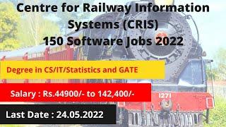 Apply Online Active Now   CRIS Jobs 2022  By EJOBNCAREER   CRIS Recruitment 2022 - ASE ADA