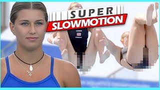 Super SlowMotion Women Diving Highlights Roma 2022 European Championships - part 2