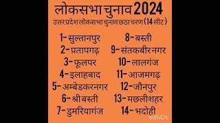 #छठा चरण #loksabhaelection2024#upelection