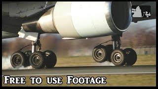 Slow motion landings Free to use footage Part 1