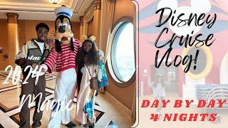 Disney Cruise Line Vlog 2024 l Disney Magic 4 Night Cruise l Fireworks at Sea+Day by Day Food & FUN