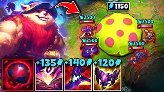 What happens when Teemo hits 1150 AP?? Find out in this video...