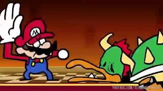 Mario and yoshi slapping bowser Faster by 10% everytime mario slaps bowser