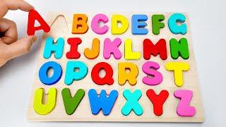 Best Learn ABC Puzzle Colors & Animals  Preschool Toddler Learning Toy Video  Nikis Playhouse