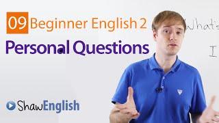 Asking Personal Questions in English