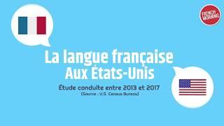 Infographie  la langue française aux États-Unis