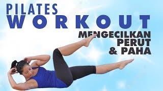 15 Menit Pilates Workout Untuk Mengecilkan Perut Dan Paha  Latihan Pilates Di Rumah