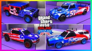 ALL NEW Secret 4TH JULY INDEPENDENCE DAY 2024 Cars - USA VehiclesTrucks GTA 5 Online DLC Update