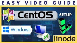 Centos 8 setup with Linode full video tutorial Windows RDP and Desktop Gui - how to install