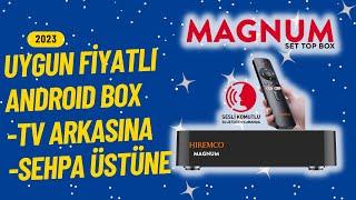Ufak Boyutlu Maharetli Android TV Kutusu   Hiremco Magnum 4K