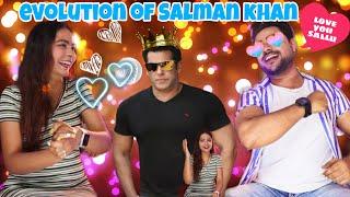 Evolution of  SALMANKHAN #salmankhan reaction video