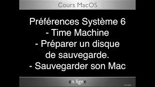 14 MacOS Préférence Système 6 Sauvegarder son Mac