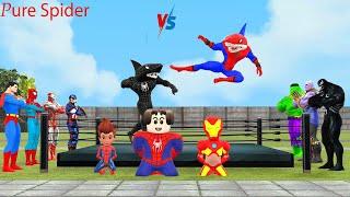 Spider-Man story joker vs hulk vs Venom vs Iron Man vs shark spider man robloxGame GTA 5 Superhero