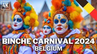 Binche Carnival 2024 - Opening Day  Binche Belgium - 4K