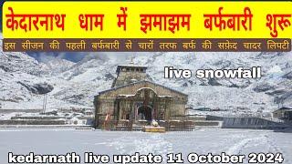 kedarnath yatra live update  kedarnath live snowfall ️️  kedarnath update today 