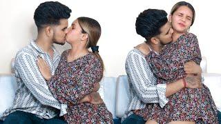 Love Bite Prank On My So Much Cute Girlfriend ️  Real Kissing Prank  Gone Romantic  Ansh Rajput