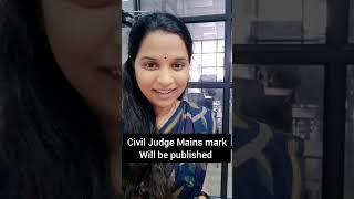 Civil Judge Mains marks will be published #civiljudgeexam #advocate  #lawcollege #legaleducation