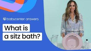 What is a sitz bath?