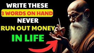 WRITE These 3 MAGIC NUMBERS On Your Hand And NEVER Run Out Of MONEY  BUDDHIST TEACHINGS