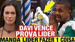 BBB 24 - Davi VENCE ÚLTIMA PROVA DO LÍDER Tadeu MANDA Davi FAZER 1 COISA