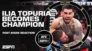UFC 298 Post Show Reaction Ilia Topuria knocks out Alexander Volkanovski  ESPN MMA