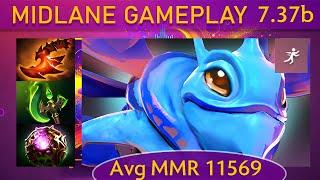 ⭐ 7.37b Puck K+A-D - 37 KP - 71% Mid Gameplay - Dota 2 Top MMR