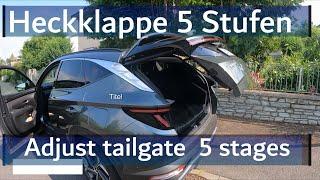 Hyundai Tucson - Tailgate optionally adjustable in 5 stages